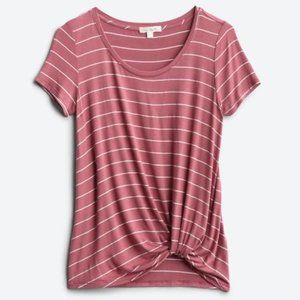 Levie Knot Front Tie Tee